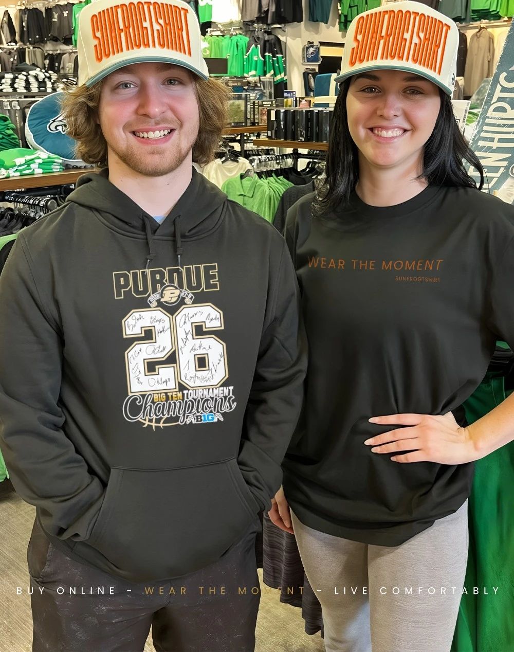 Purdue Boilermakers 2026 Big Ten Tournament Champions 27-8 signatures shirt