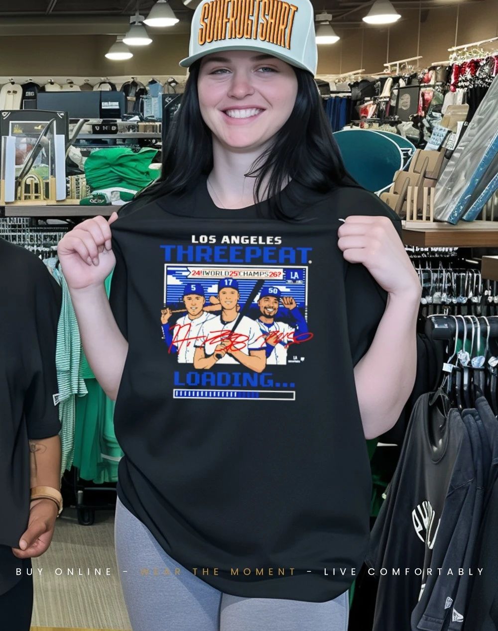 Los Angeles Baseball Threepeat Loading shirt