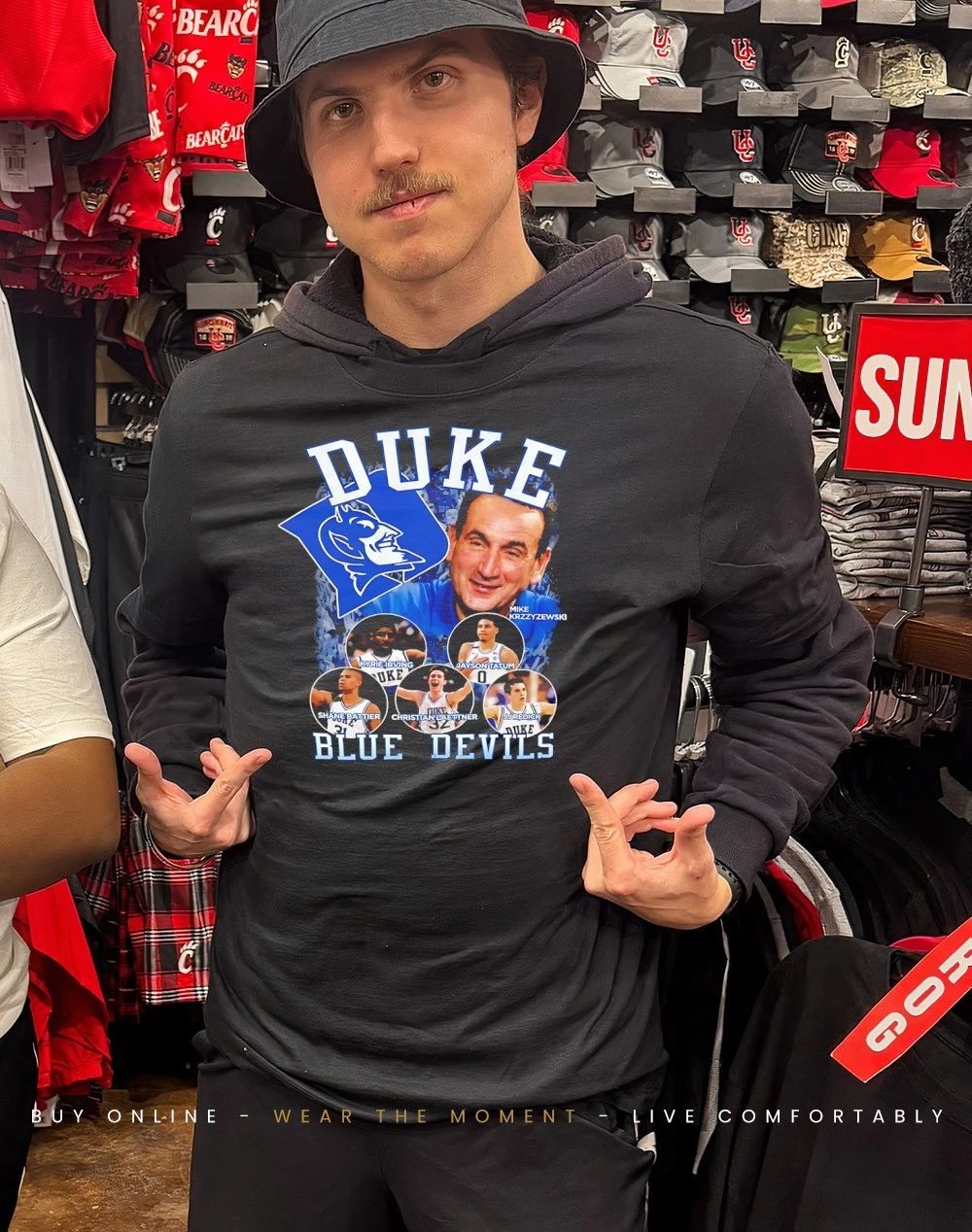 Tommy McBuckets Duke Blue Devil Shirt