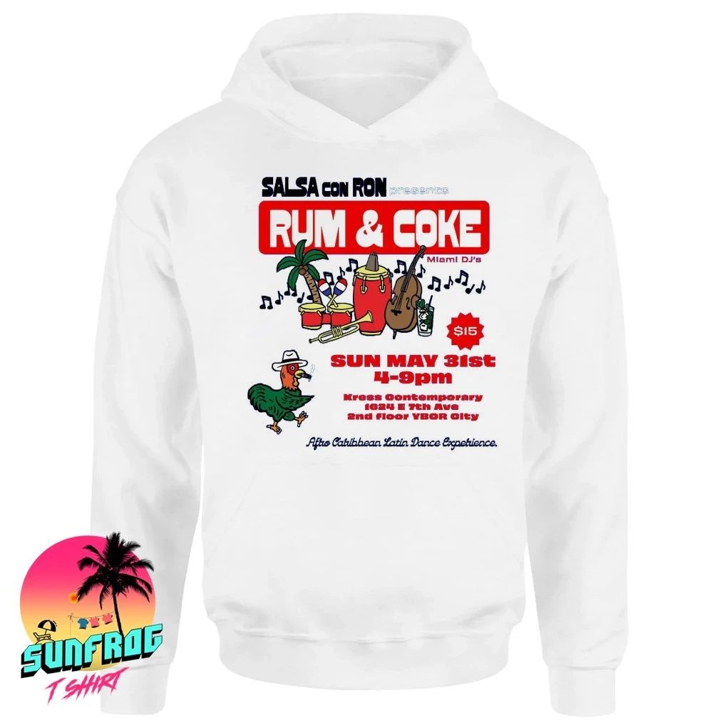 Rum & Coke Salsa Con Ron Aftro Caribbean Latin Dance Experience shirt