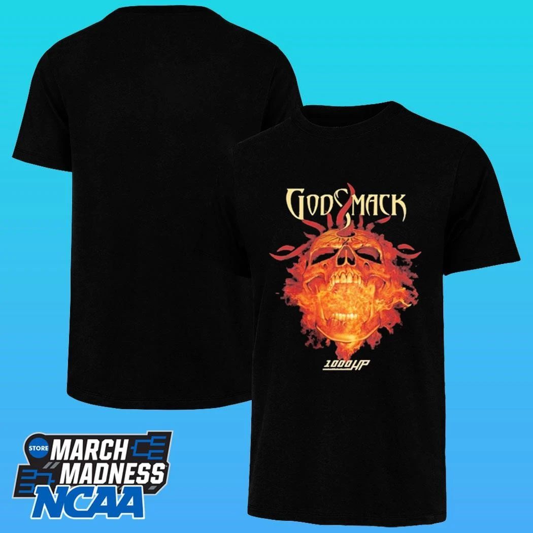 Godsmack 1000hp Skull Flames Shirt