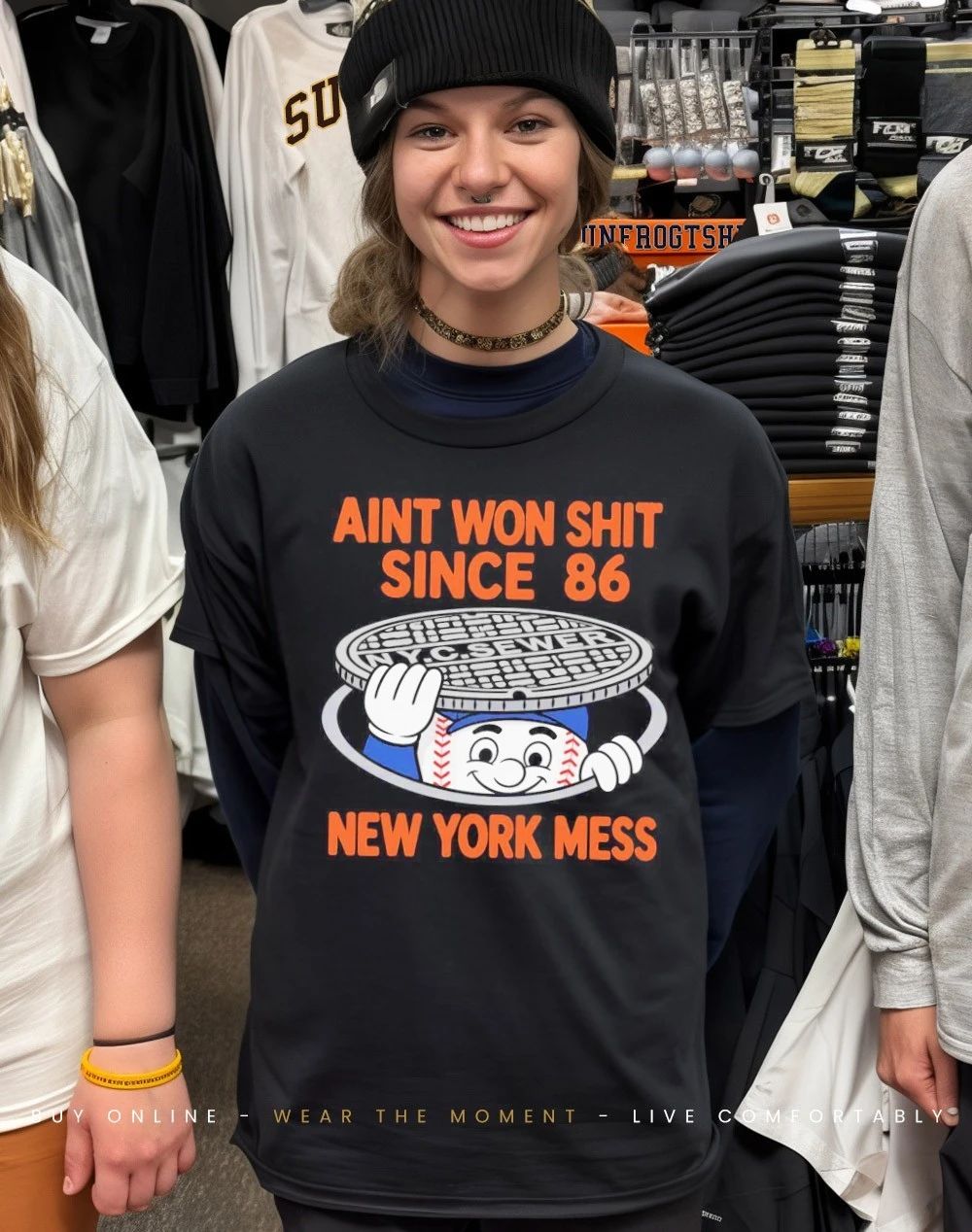 New York Mets ain’t won shit since 86 mess front and back shirt