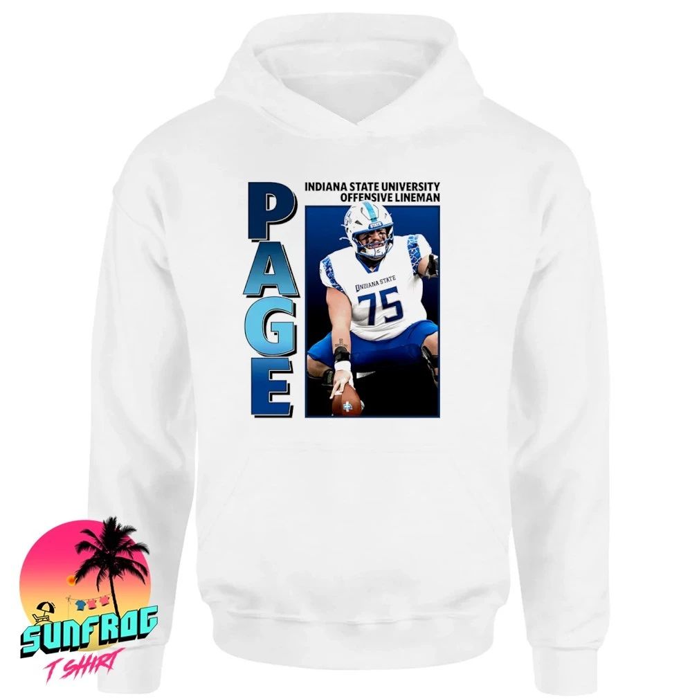Drew Page Indiana State Basketball Offensive Lineman shirt