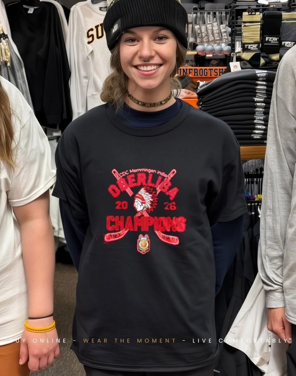 ECDC Memmingen Indians Oberliga 2026 Champions shirt