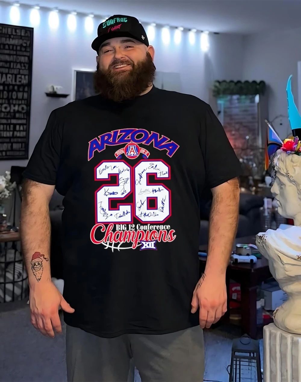 Arizona Wildcats 26 Big 12 Conference Champions signatures shirt