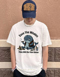 Save the whales they will be fine karen cartoon shirt