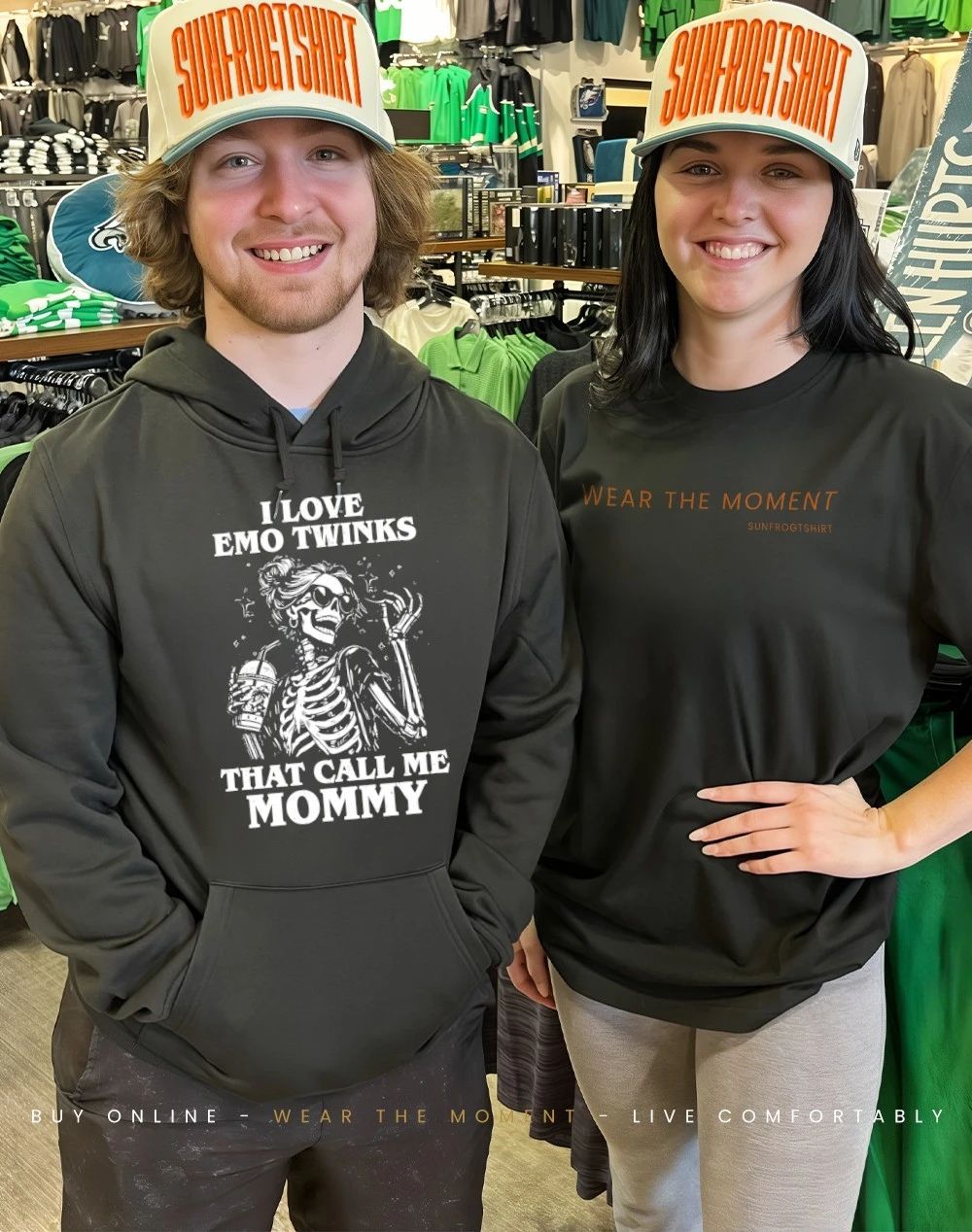 Skeleton I love emo twinks that call me mommy shirt