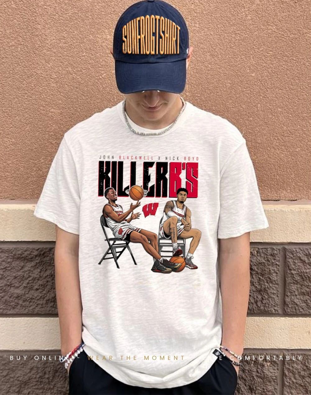 John Blackwell and Nick Boyd Wisconsin Badgers Killer B’s shirt