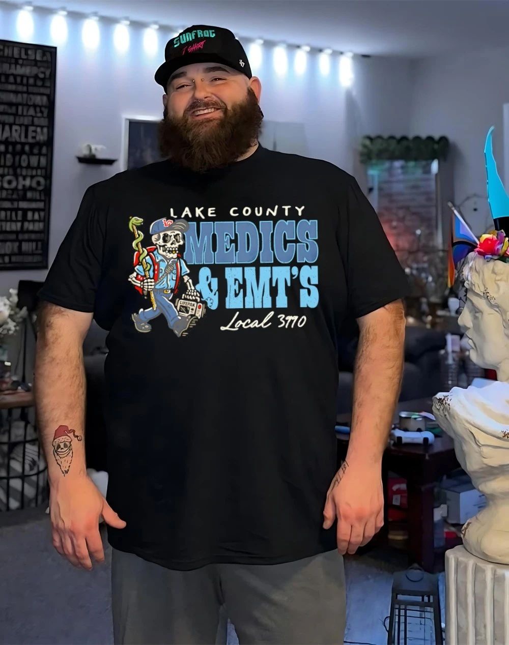 Skeleton lake county medics and Emt’s local 3990 shirt