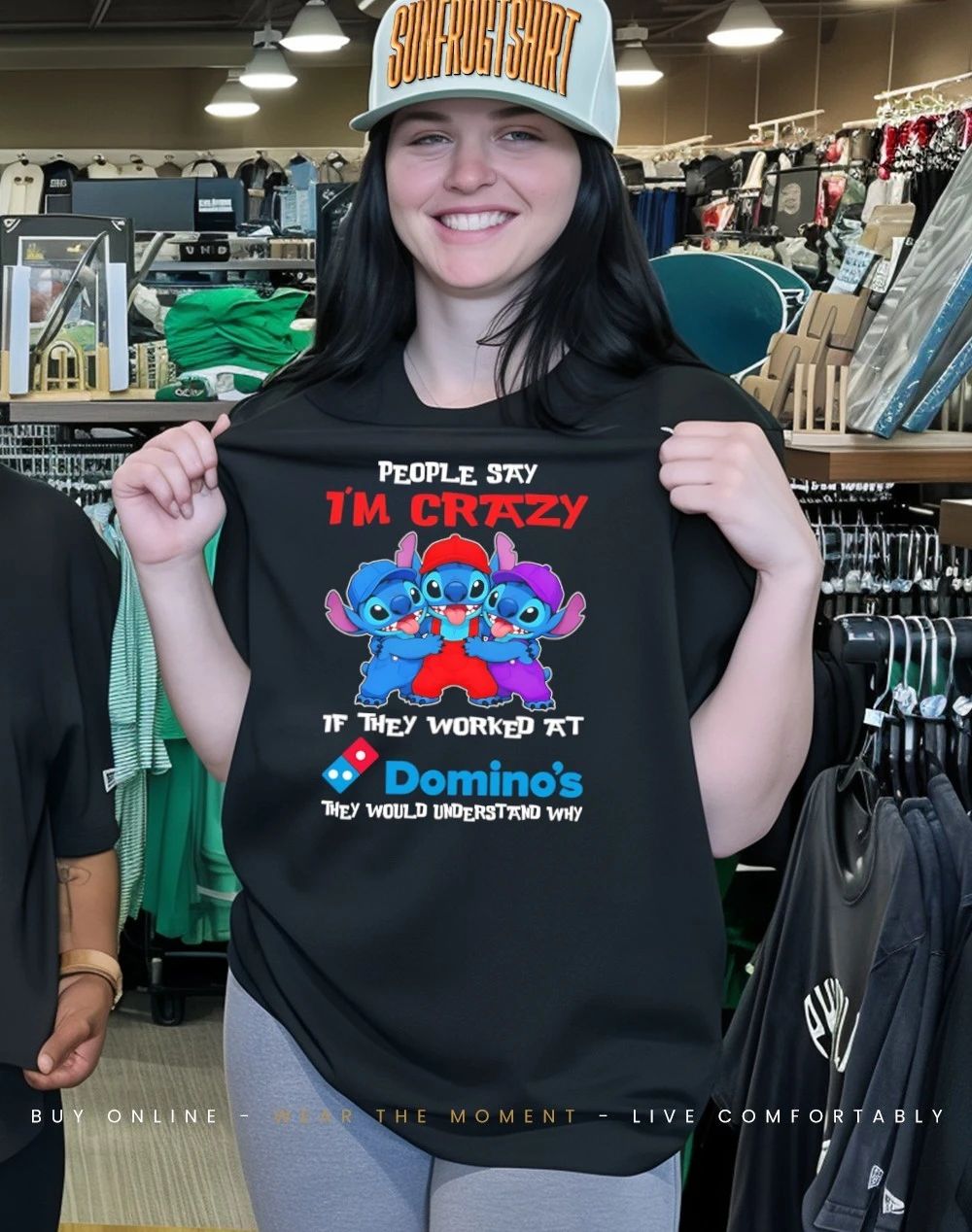 Bluey people say I’m not crazy I work at Domino’s they would understand why shirt