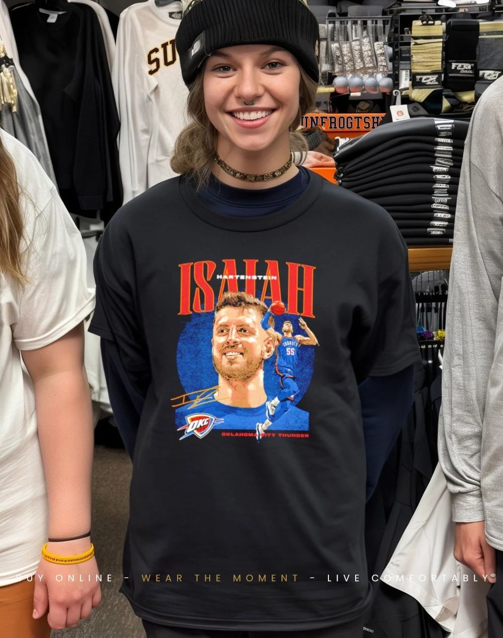 Isaiah Hartenstein Oklahoma City Thunder Dual signature shirt