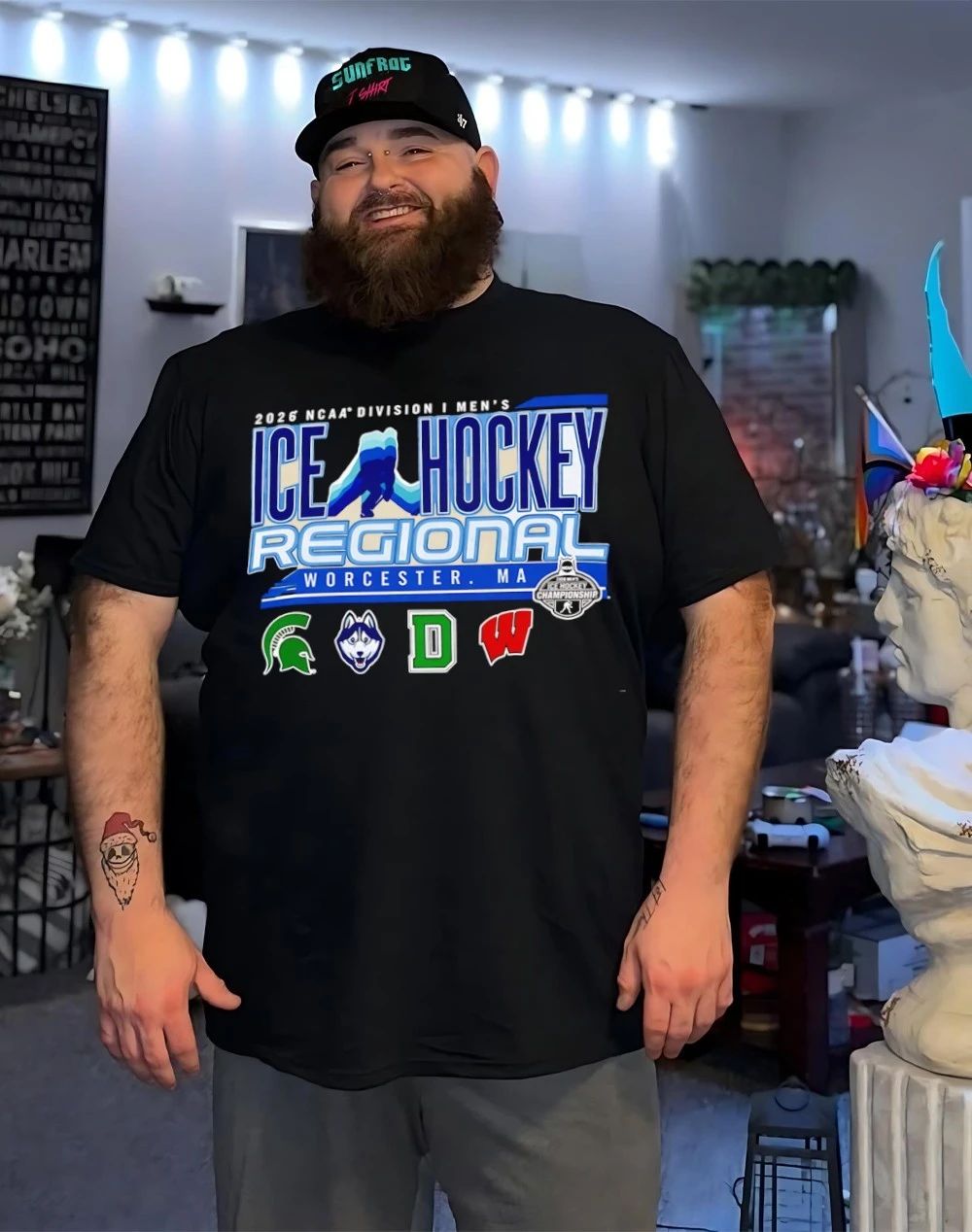 2026 NCAA Division I Men’s Ice Hockey Regional Worcester Ma logo shirt