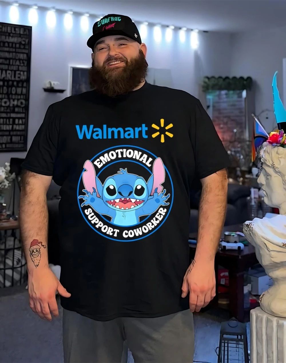Walmart emotional support coworker Bluey shirt