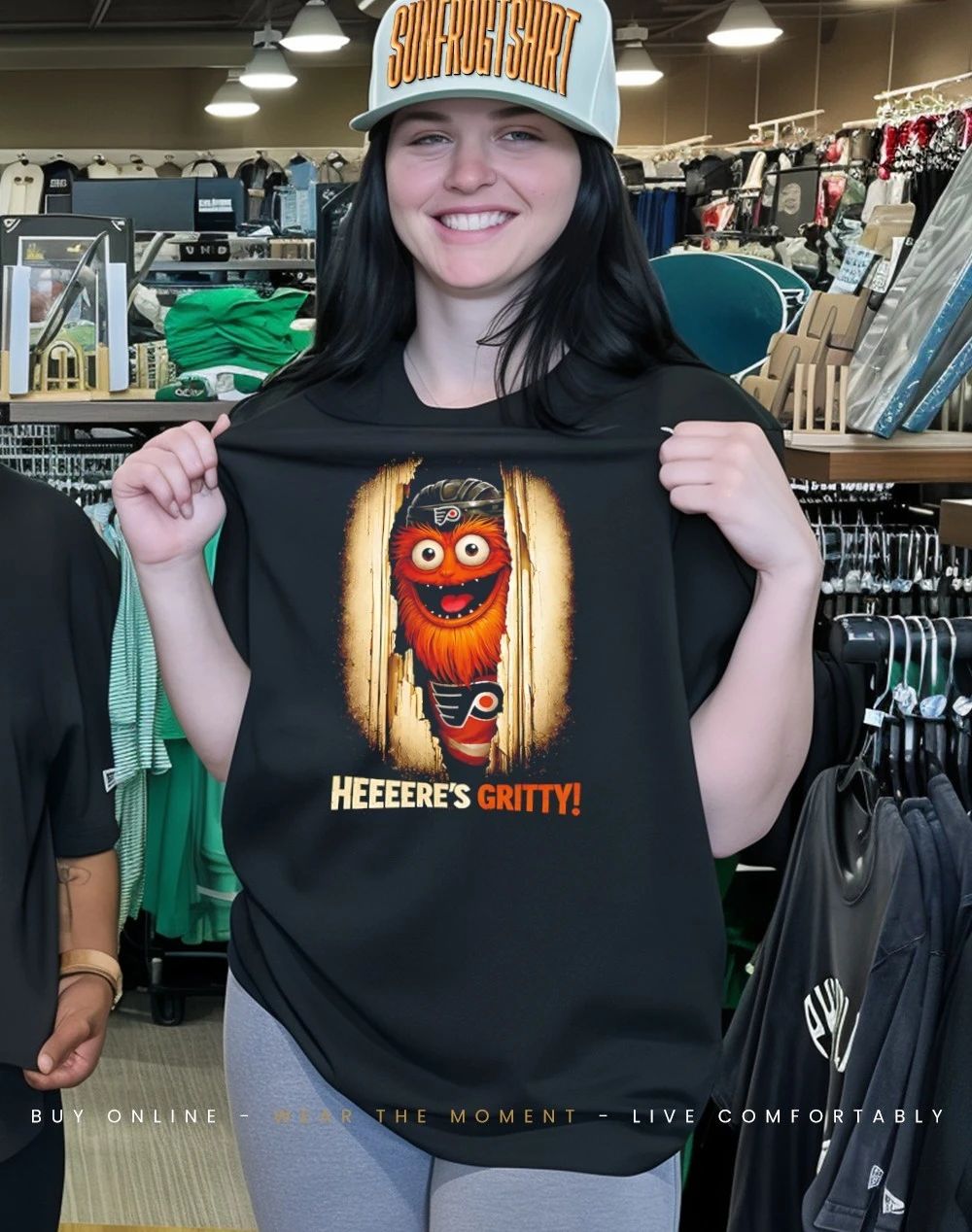 Heeere’s Gritty Philadelphia Flyers mascot horror shirt