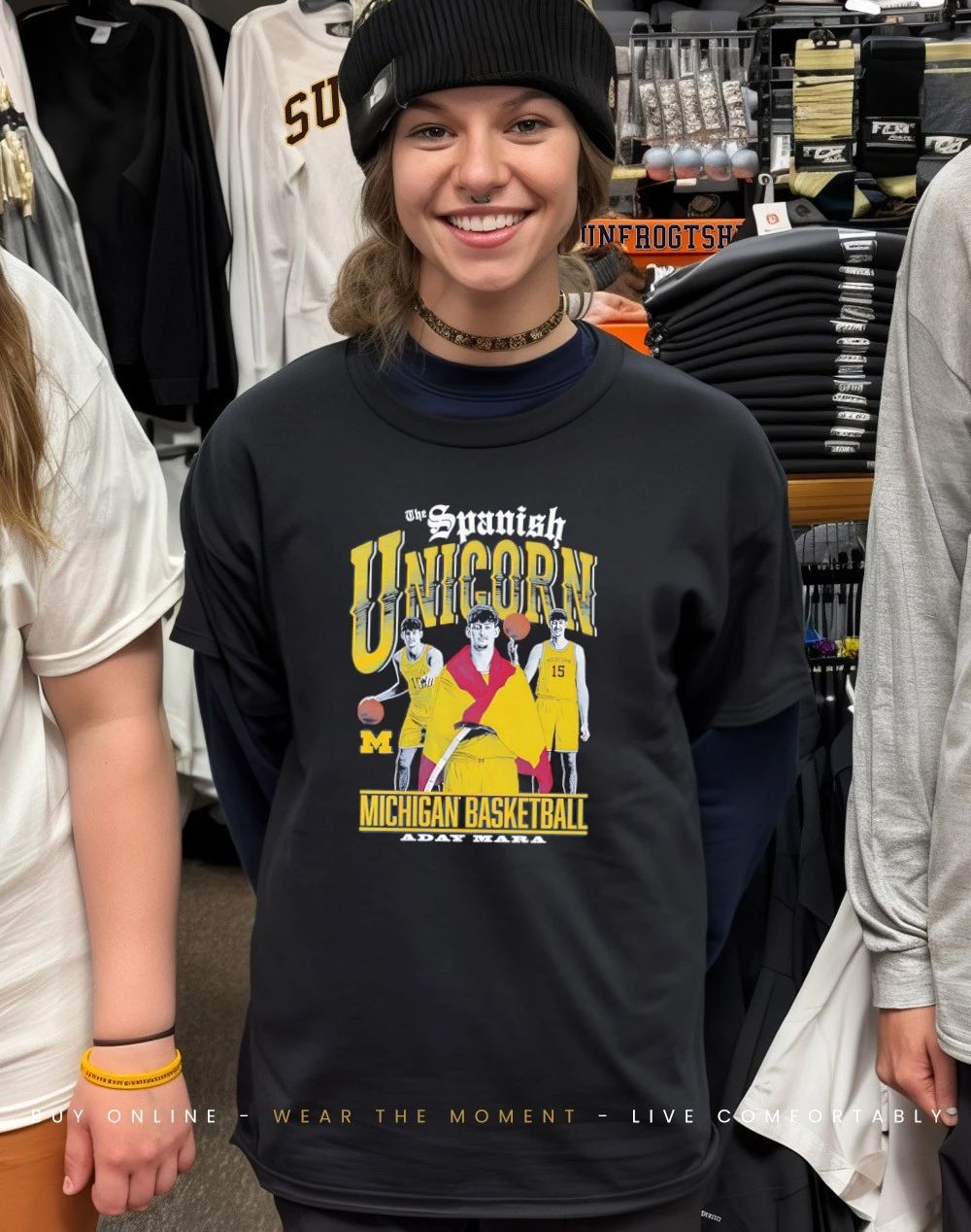 Aday Mara Michigan Wolverines The Spanish Unicorn graphic shirt
