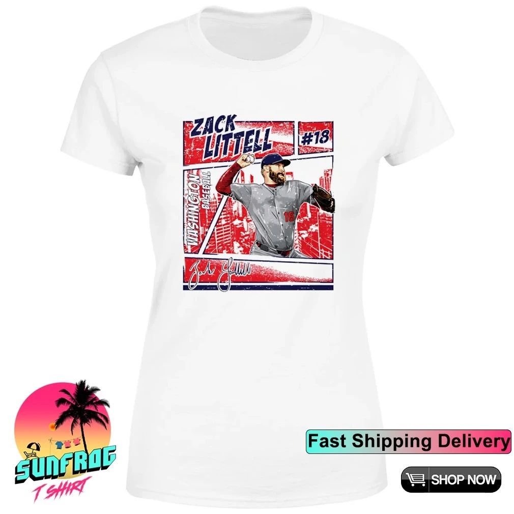 Zack Littell Washington Baseball Comic signature shirt