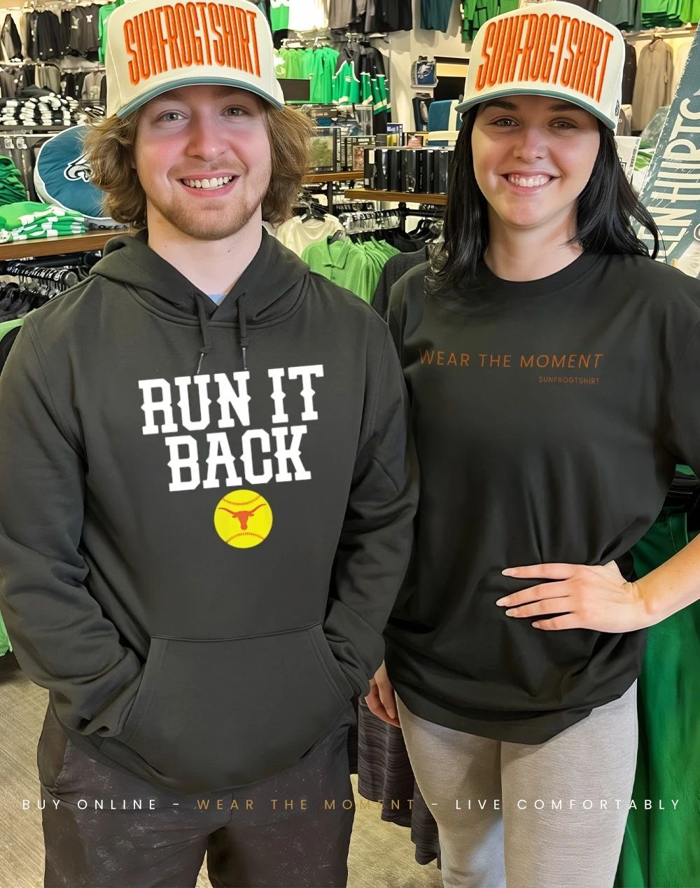 Texas Softball Run It Back logo shirt