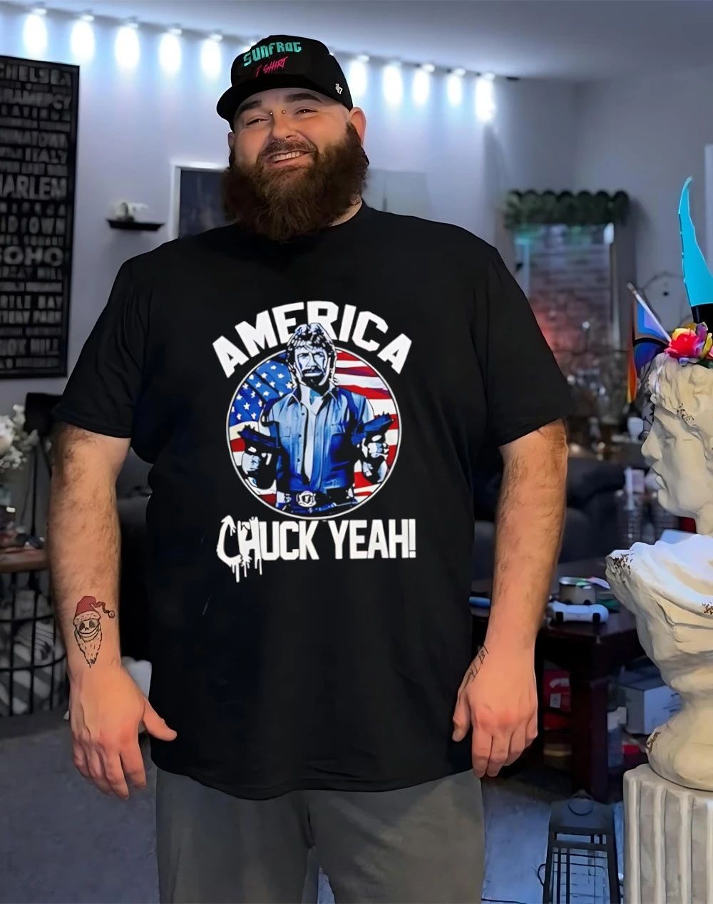 Chuck Norris America Chuck Yeah Rip shirt
