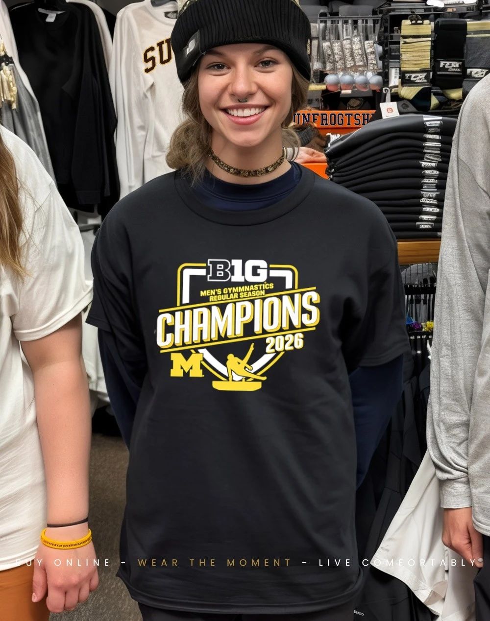 Michigan Wolverines 2026 Men’s Gymnastics Big Ten Champions shirt
