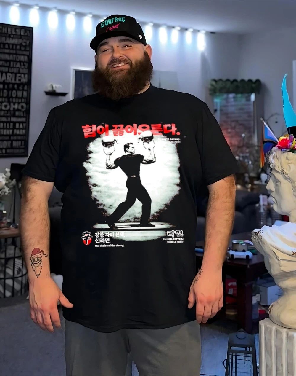 Shin Ramyun Strength Boils Up graphic shirt