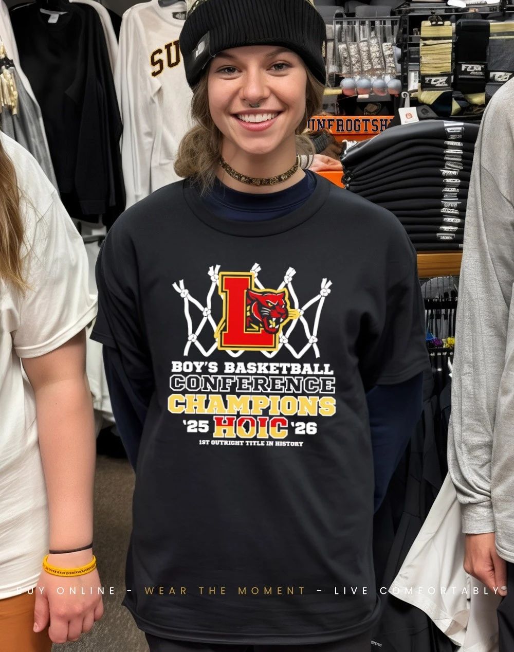 Leroy Boys Basketball Conference Champions Hoic 25 26 shirt