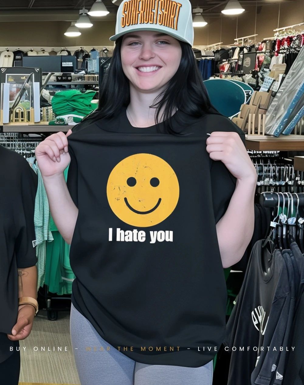 I hate you smiley face shirt