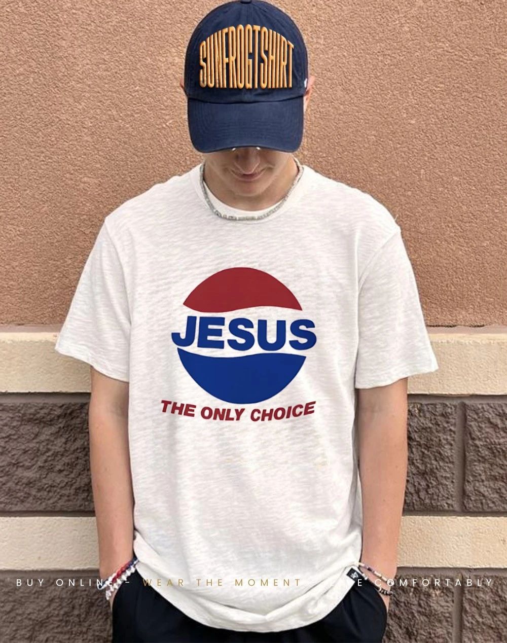 Jesus the only choice Pessi logo shirt