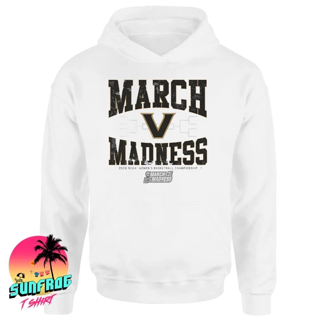 Vanderbilt Commodores WBB 2026 March Madness logo shirt