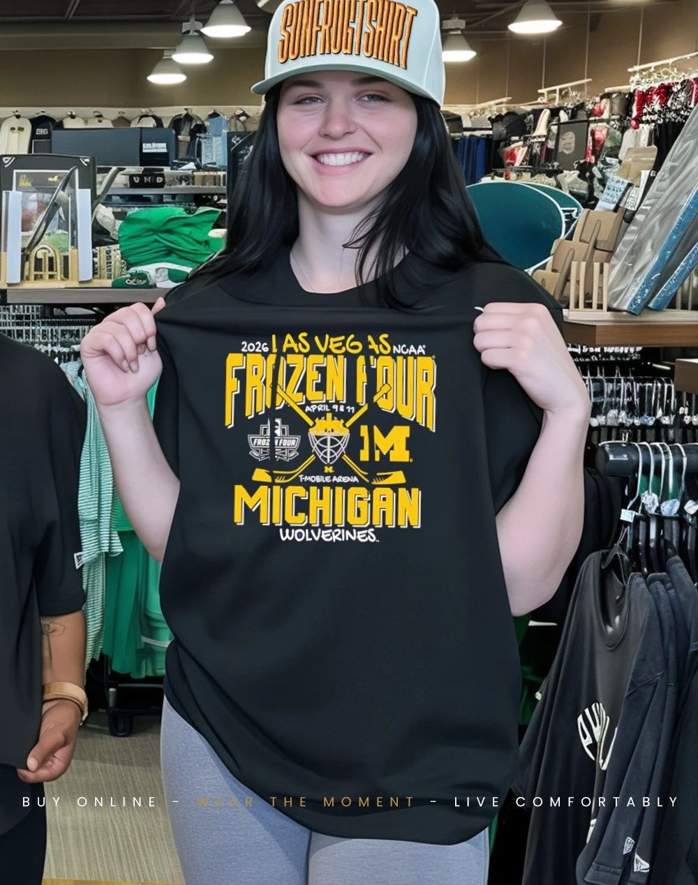 Michigan Wolverines Men’s Hockey 2026 NCAA Frozen Four Las Vegas shirt