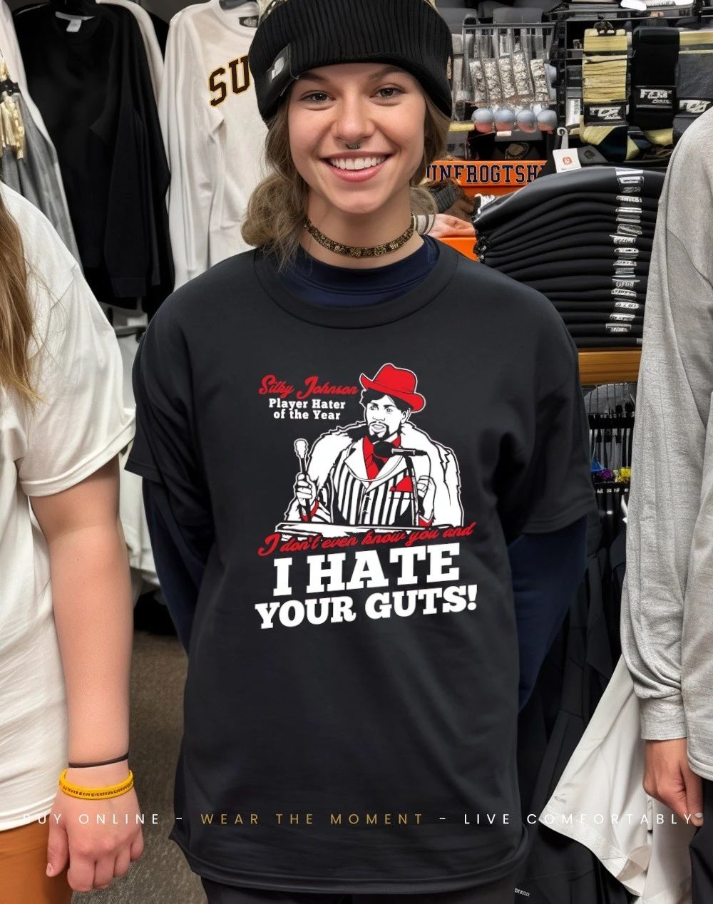 Silky Johnson player hater of the year I don’t even know I hate your guts shirt