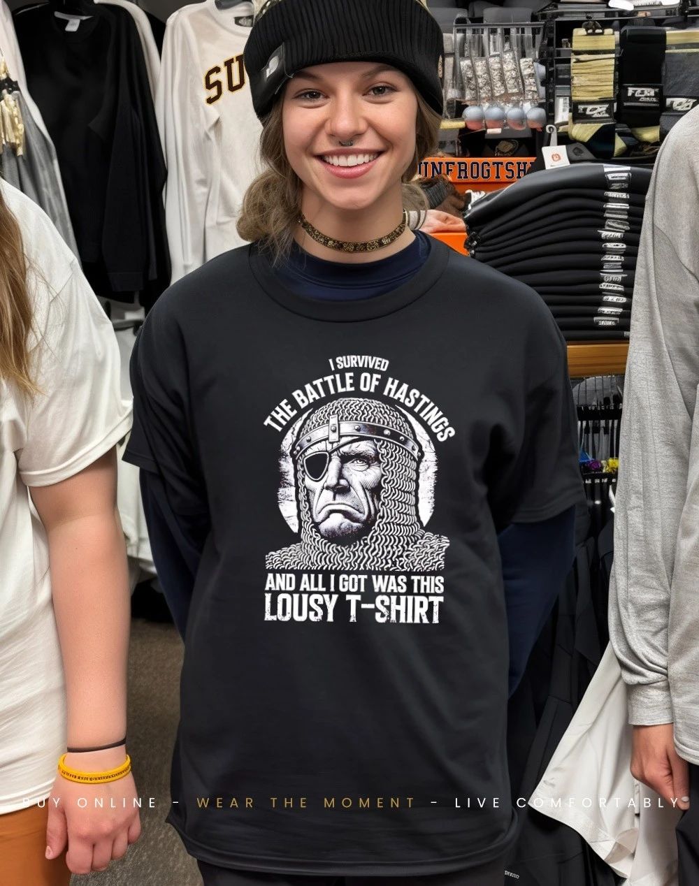 I survived the battle of hastings male and all I got was this lousy t shirt