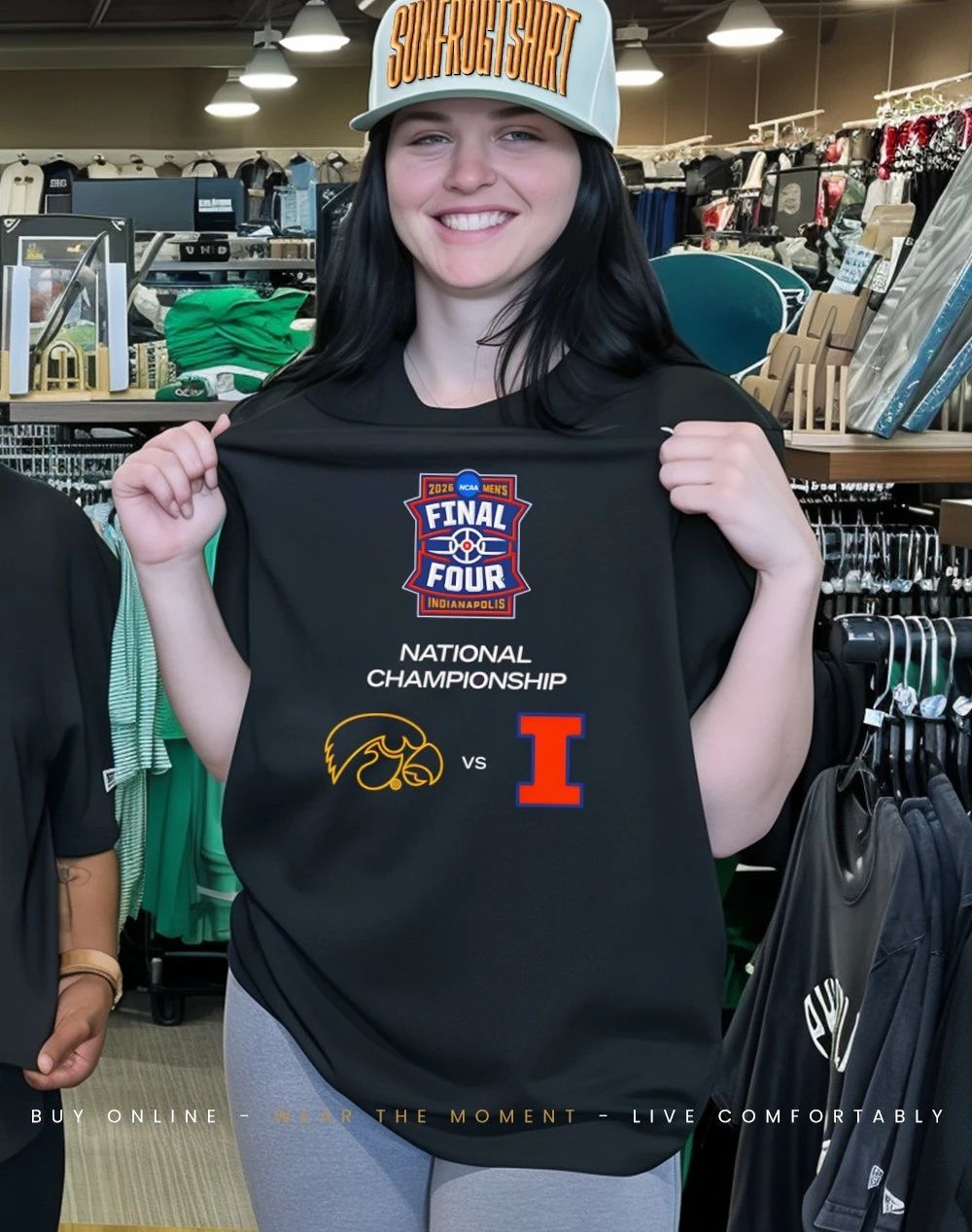 Iowa Hawkeyes vs Illinois Fighting Illini 2026 NCAA March Madness Final Four shirt