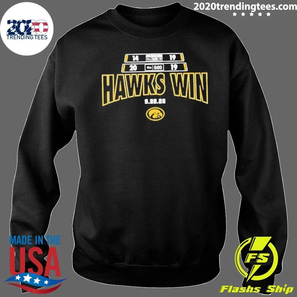 Iowa Hawkeyes Hawks Win Score 2026 Shirt