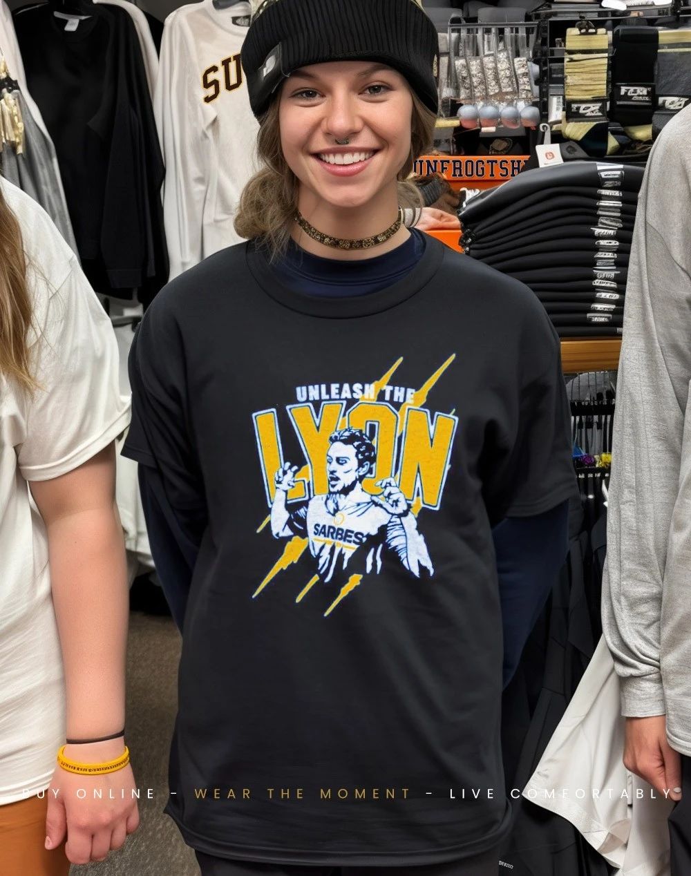 Buffalo Sabres unleash the Lyon Alex Lyon front and back shirt