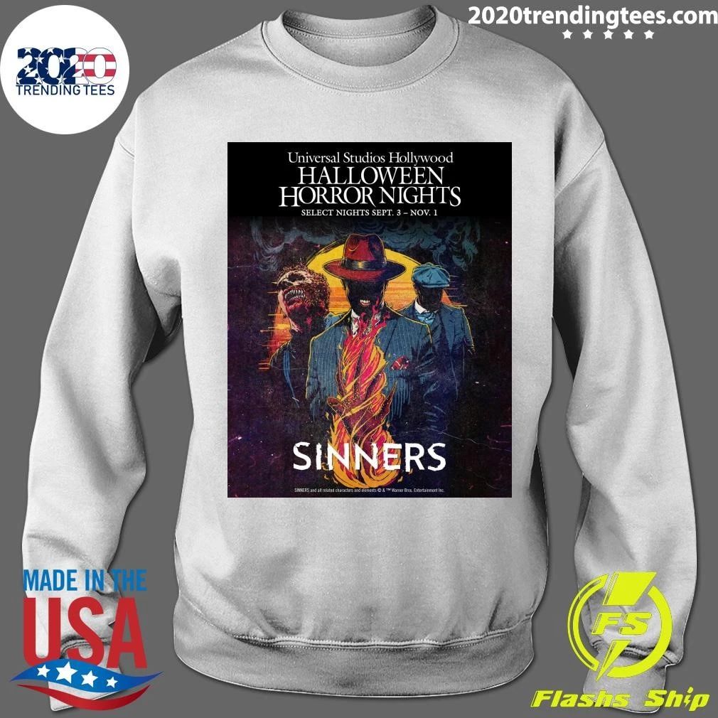 Sinners Universal Studios Hollywood Halloween Horror Nights Select Nights Sept. 3 – Nov. 1 2026 Shirt