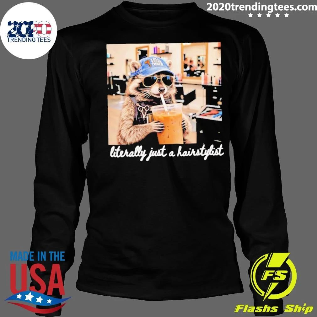 Raccoon Hairstylist Tell Your Toner Hairdresser Shirt