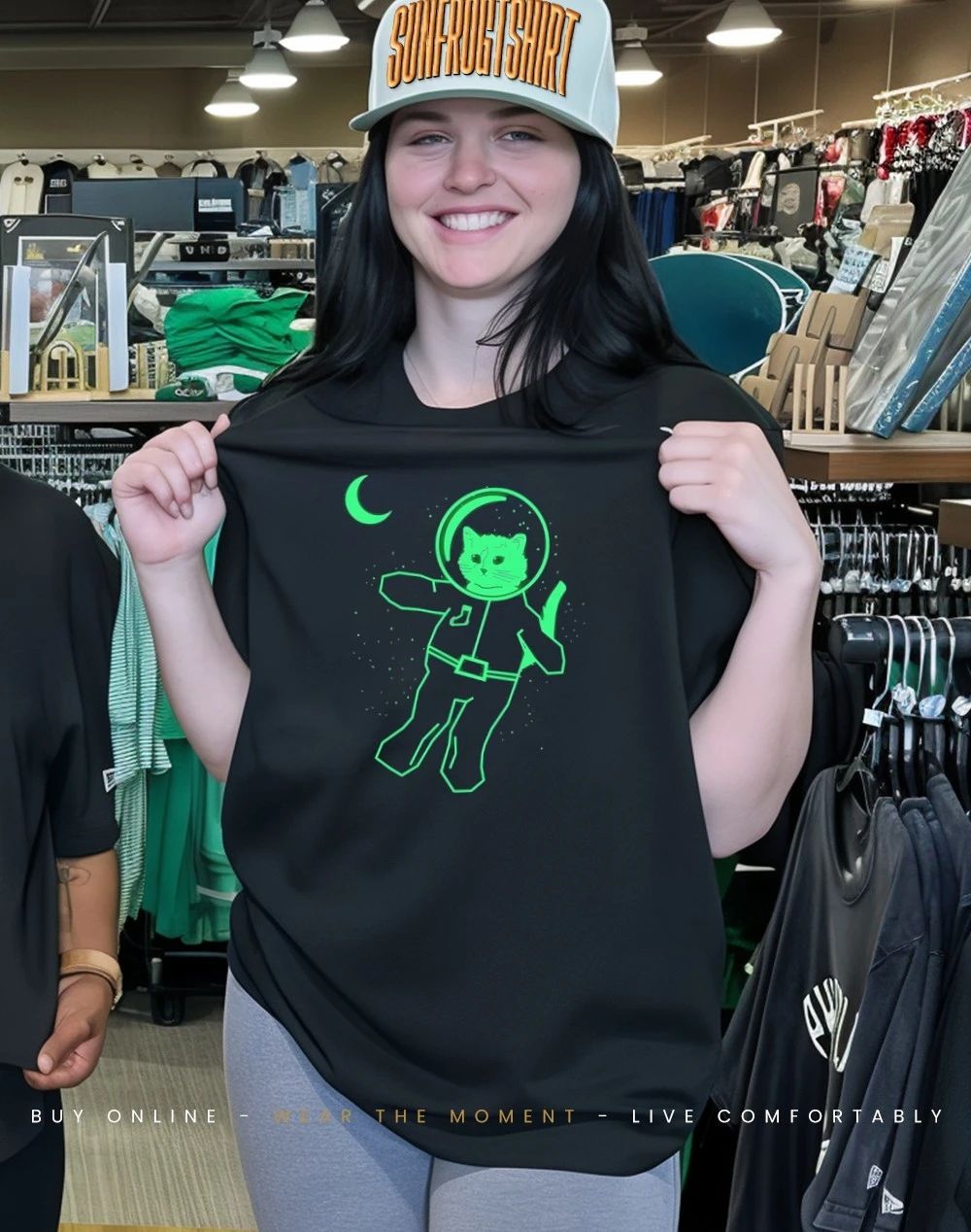 Gary the Cat in space Astronaut shirt