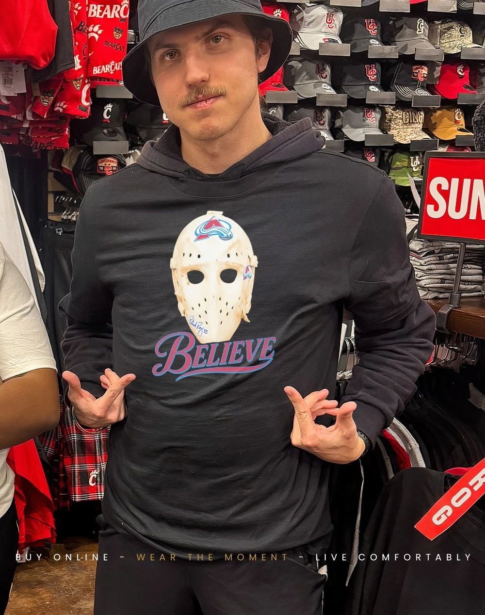 Believe Mask Colorado Avalanche shirt