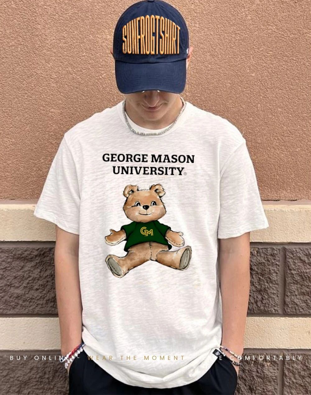 George Mason Patriots Teddy Bear no one cartoon shirt