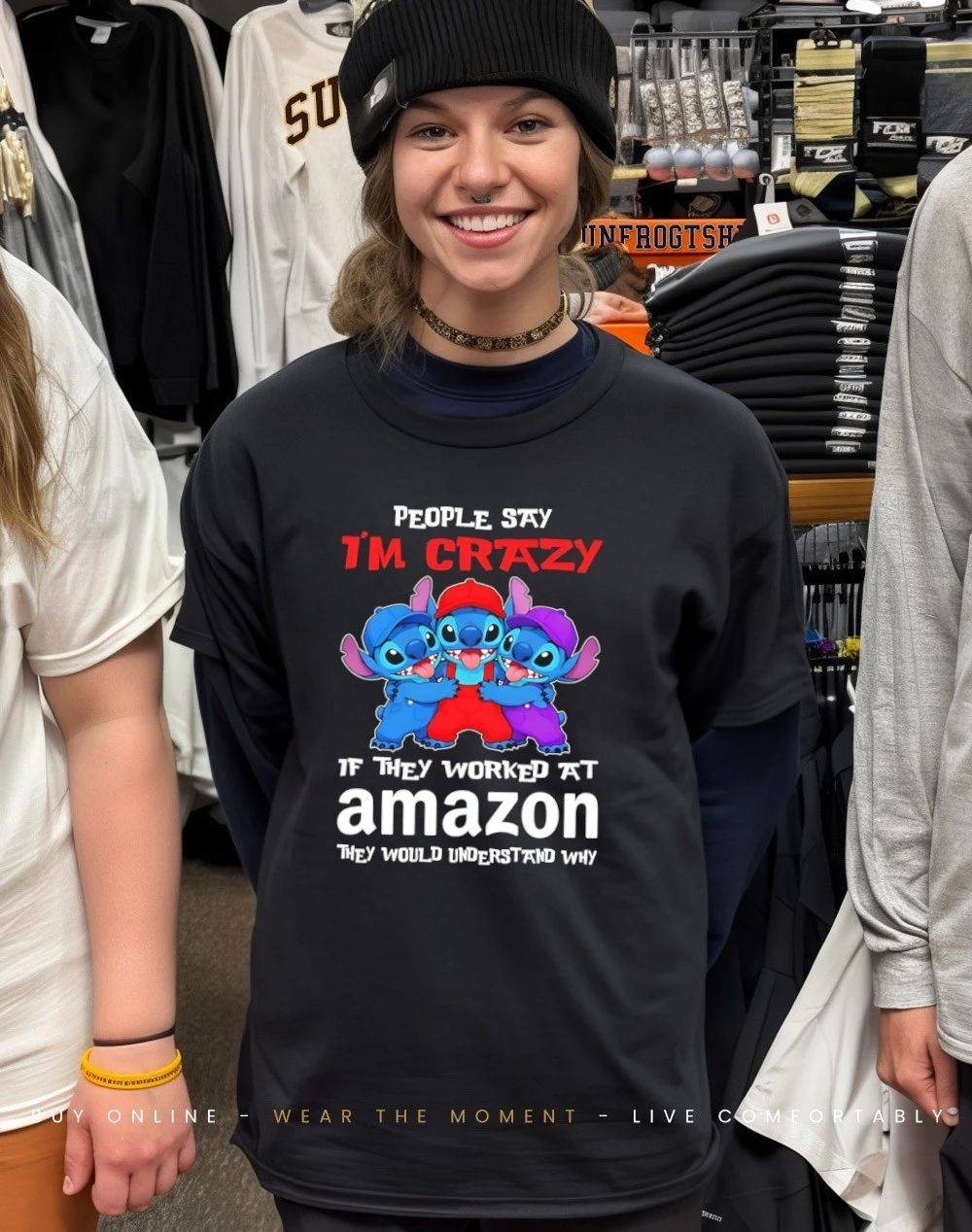 Bluey people say I’m not crazy I work at Amazon they would understand why shirt