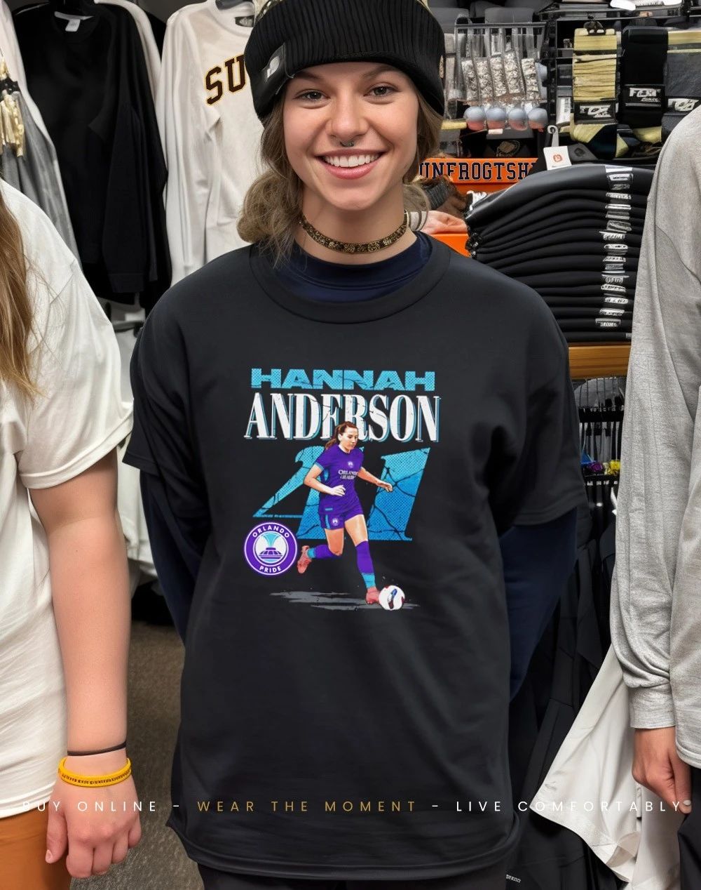 Hannah Anderson Orlando Pride Cracked Number graphic shirt