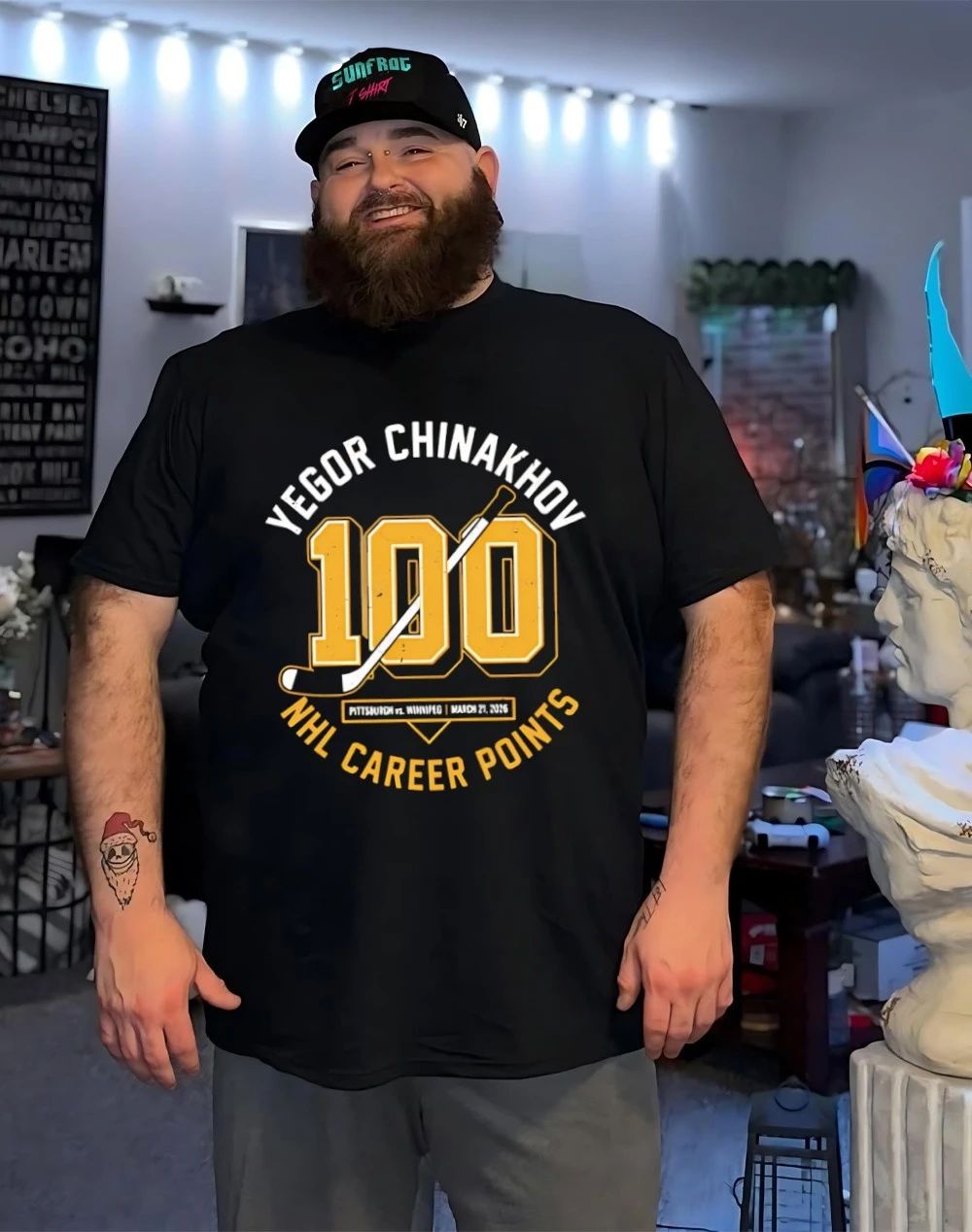 Chinakhov earns 100th point with opening goal shirt