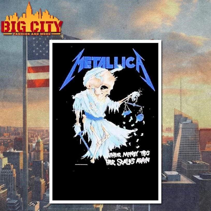 Metallica M72 World Tour The Money Tips Her Scales Again Pop-up Shop Shirt