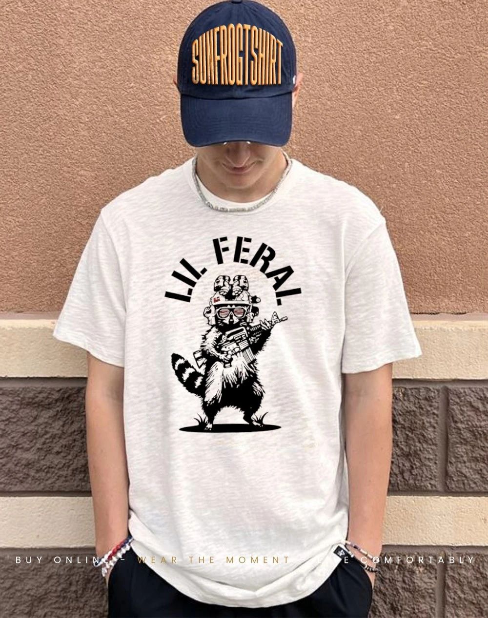 Lil Feral Raccoon Tactical Humor shirt