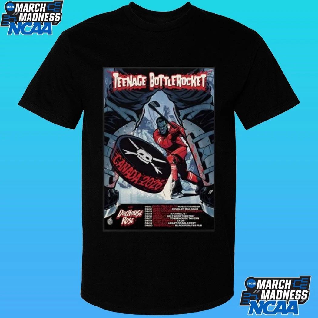 Teenage Bottlerocket With Doghouse Rose Canada 2026 Tour Shirt