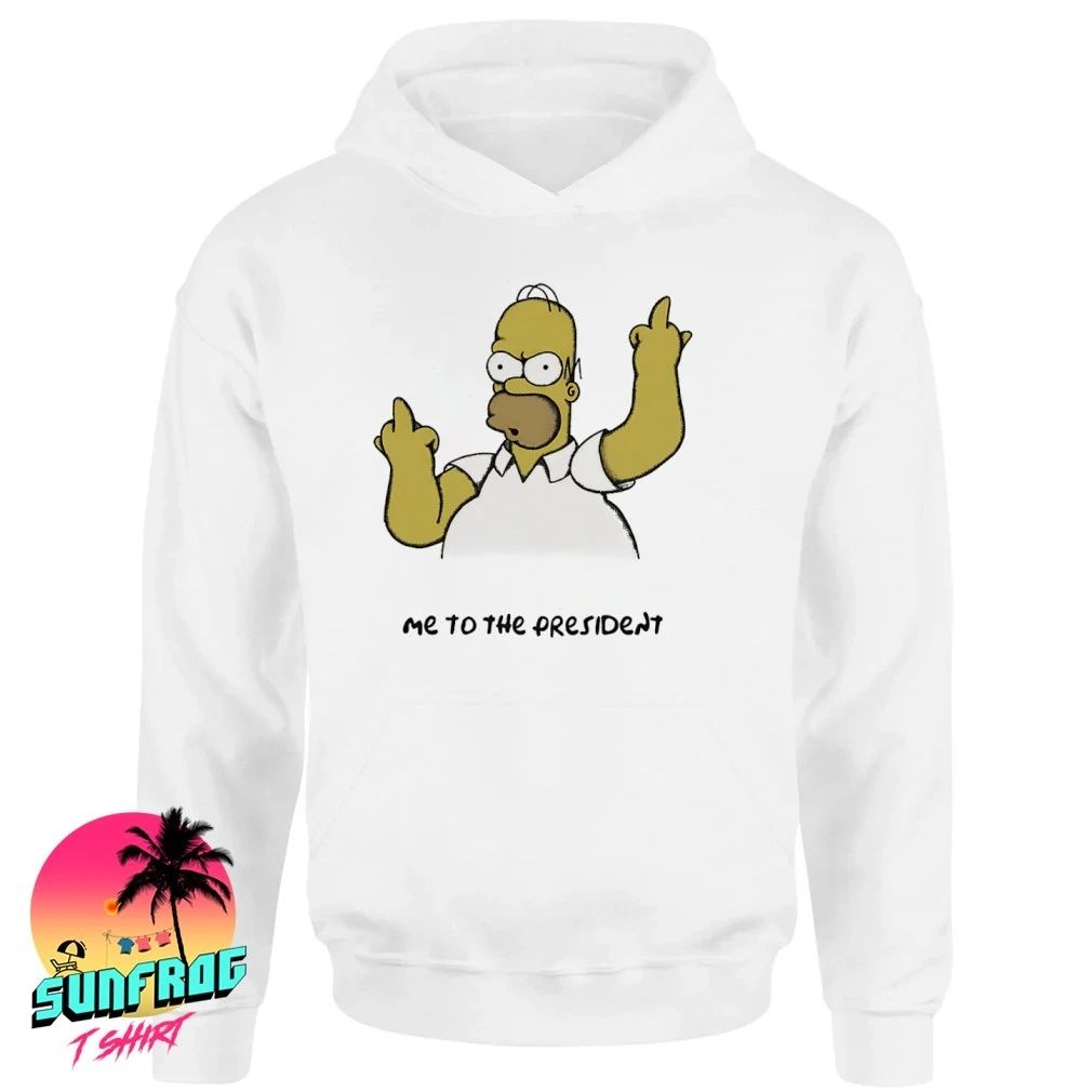 Homer Simpson middle finger me to the president shirt