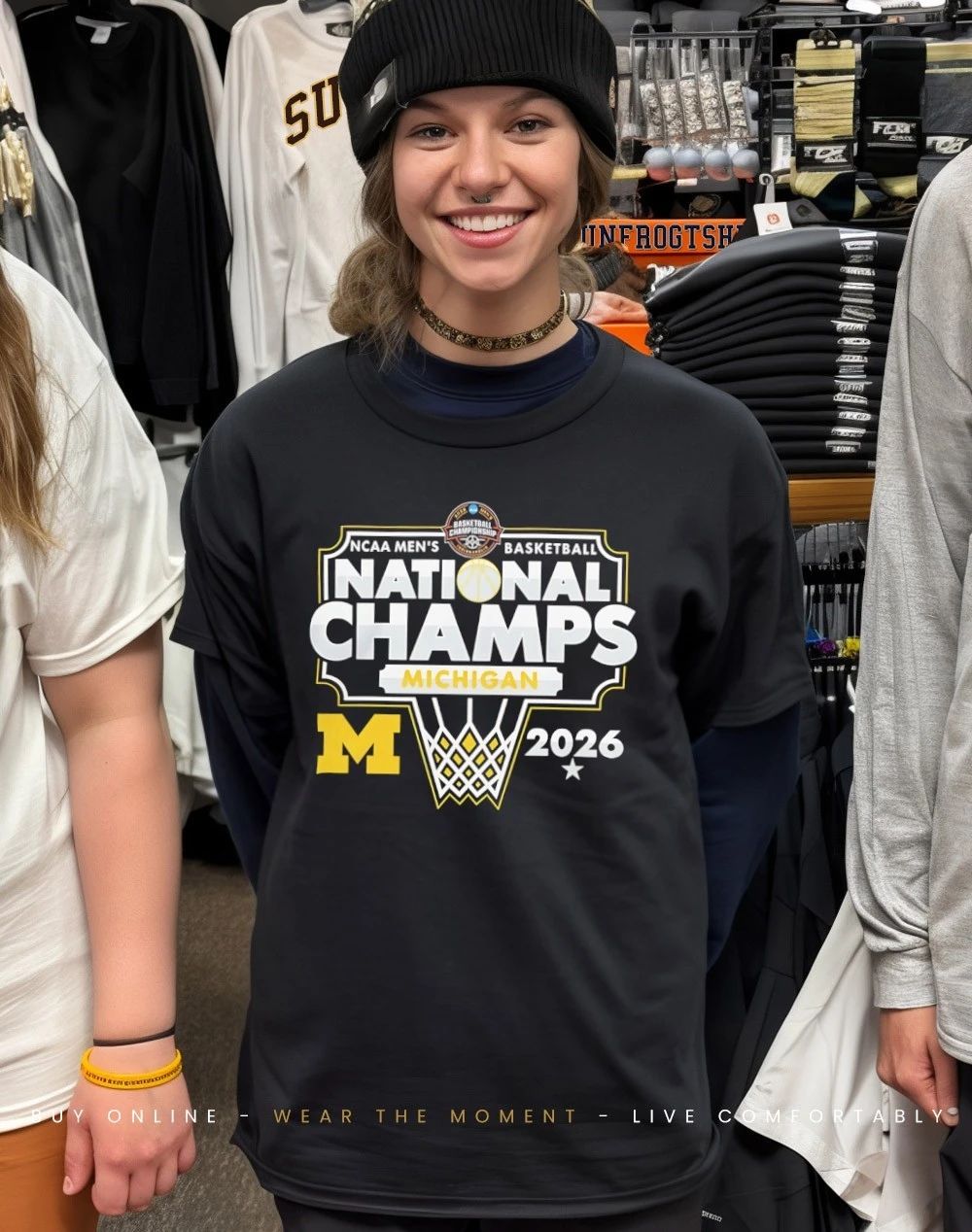 Michigan Wolverines 2026 NCAA Men’s Basketball National Champions T-Shirt