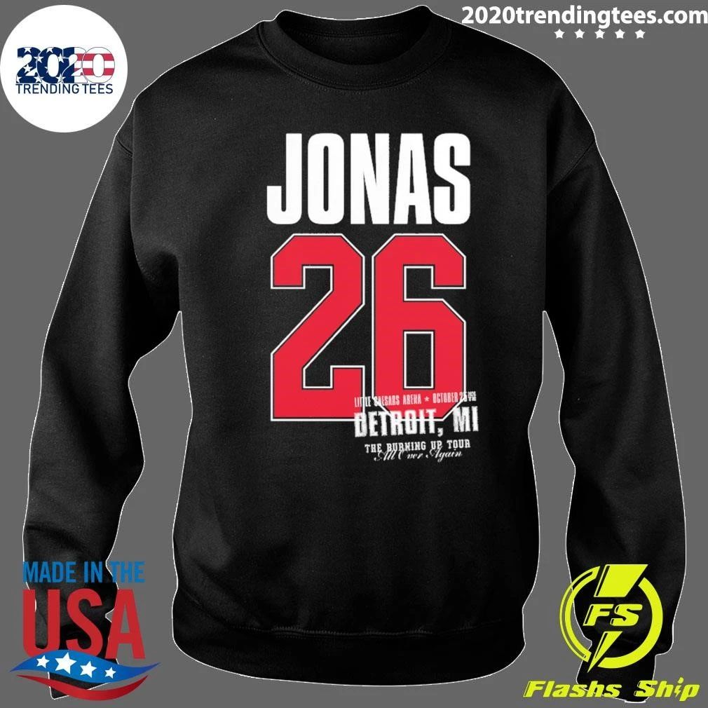 Jonas Brothers Detroit MI City Tee 2026 Live At Little Caesars Arena October 25 2026 Shirt