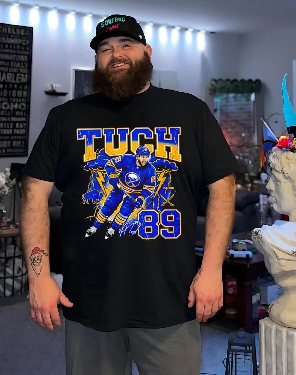 Alex Tuch Buffalo Sabers 89 graphic signature shirt