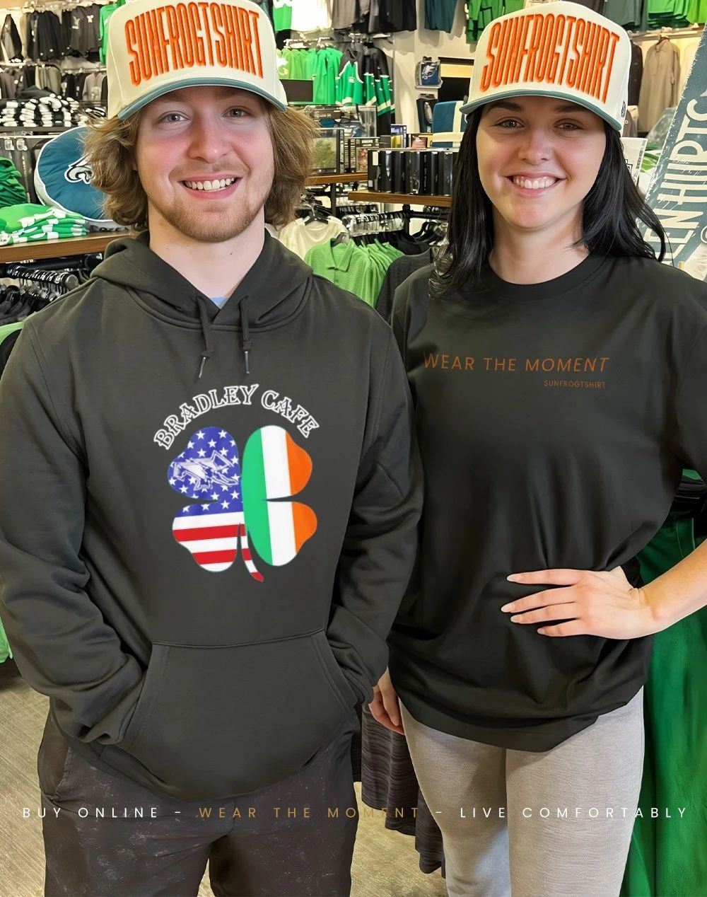 Bradley Cafe Providence Ri Est 1937 flag shirt